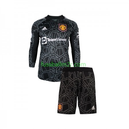 Fußballtrikots Manchester United Torwart Kinder Auswärts Trikotsatz 2022-2023 Langarm Fußballtrikots Manchester United Torwart Kinder Auswärts Trikotsatz 2022-2023 Langarm